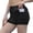 Black, variant on Versatile Two Layer Lined Athletic Shorts For And —Breathable Loose Fit Training Bottoms For Running Basketball Gym And Casual Wear Cropped Pants for Women Casual