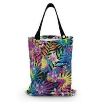 Yuyamidu Colorful Palm Leaves Car Garbage Bag Hanging Car Rubbish Bag Collapsible Automotive Trash Can Multipurpose Car Organizers for Car Accessories