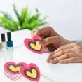 thumbnail image 4 of OULII 20Pcs Heart Shape Nail Buffer Boards Red Manicure Tool for Smoothing Polishing and Nail Care, 4 of 8