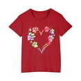 thumbnail image 2 of Mefallenssiah Bambin Garçons Filles Coton T-Shirt Mode Mignon Col Rond Imprimé T-Shirt à Manches Courtes top, 2 of 5