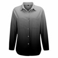 thumbnail image 5 of Endives Womens Shirts Gradient Color Casual Long Sleeve Button Down Blouse Shirt Womens Tops Spring Outfit, 5 of 6