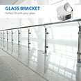 thumbnail image 2 of AURARMLET 8Pcs Durable Silver Glass Clips with Rubber Layers for Adjustable Shelf Support, 2 of 6