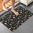 thumbnail image 4 of Pioneer Flower Floral Print Pattern Bathroom Rugs Mat, Non Slip Microfiber Bathroom Rug with Rubber Backing, Soft Mats for Bathroom Floor Tub Shower, 20"x32", 4 of 5