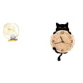 thumbnail image 1 of Estatua de hoja,Estatua de hoja para decoración del hogar,manualidades y obras de arte.,Reloj de pared,Reloj de pared decorativo para baño y dormitorio.,Reloj de pared de gato silencioso y, 1 of 8