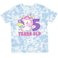 thumbnail image 3 of Inktastic 5 Years Old with Cute Unicorn Birthday Girls Toddler T-Shirt, 3 of 5