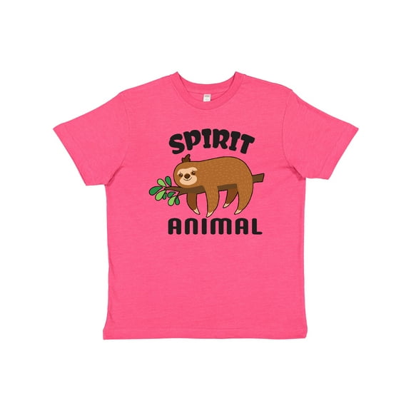 Inktastic My Spirit Animal is a Sloth with Sloth Illustration Youth T-Shirt