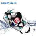 thumbnail image 6 of Goofa Cartoon Shark Printed Toiletry Bag with Handle,Large Capacity Travel Makeup Cosmetic Bag for Women, Carry on Airport Airline Compliant Bag, 6 of 9