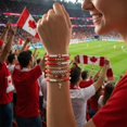 thumbnail image 5 of Set de 7 pulseras de cuentas Poasrelax Canadá Fútbol, 5 of 5