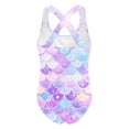 thumbnail image 4 of MuXiKeJi Clothes Girls One Piece Swimsuit Size 7-8 Cut Out Tankini Quick Dry Cute Printed Beach Skirt Cute Ruched Bathing Suit Ruched Adjustable Strap Swimwear Set Girl, 4 of 5