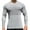 Grey, variant on Base Layers Long Sleeve, Crew Neck Mesh Breathable Sweat Pullover Base Shirt Running Basketball Outdoor Training Light Jacket Activewear for Men