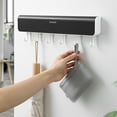 thumbnail image 3 of Labymos Wall Mounted Coat Hooks with 4 Storage Compartment Hallway Organiser Kitchen Storage Organiser, 3 of 8