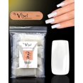 thumbnail image 1 of By Vixi Juego de 500 uñas cuadradas largas con lima de preparación, 10 tamaños, extensiones de uñas postizas de completa Opaco Express para profesionales de salón y uso doméstico, 1 of 4