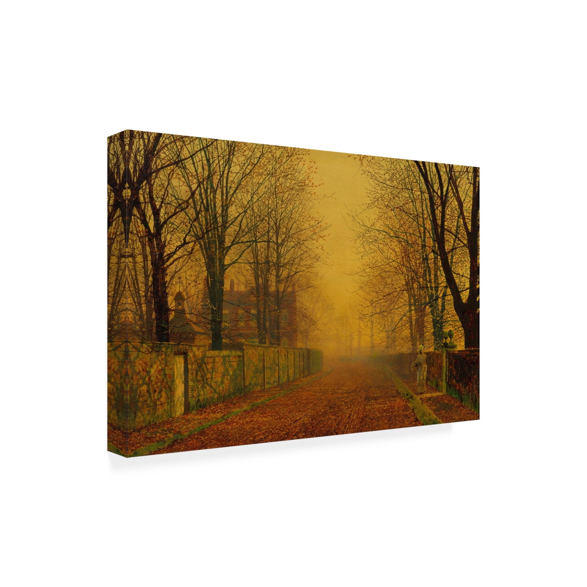 Trademark Fine Art 'Evening Glow' Canvas Art by John Atkinson Grimshaw