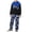 BO10-Blue, variant on Boy Outfits Crewneck Short Sleeve Color Hoodie And Camo Jogger Two Piece Outfit For Kids Basic Wear 2-3 Years Blue