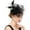 Black, variant on zicth Heardband Fascinators for Women Tea Party Headband Hat Mesh Feathers Hair Clip for Wedding Cocktail and Church
