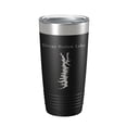 thumbnail image 1 of Sleepy Hollow Lake Map Tumbler Travel Mug Insulated Laser Engraved Coffee Cup New York 20 oz Black, 1 of 5
