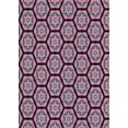 thumbnail image 1 of Ahgly Company Machine Washable Indoor Rectangle Transitional Dark Raspberry Purple Area Rugs, 5' x 7', 1 of 7