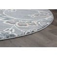 thumbnail image 5 of Madison Transitional 8' Round Gray and Cream Polypropylene Indoor Area Rug, 5 of 9