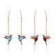 thumbnail image 3 of 1 par de pendientes de colibrí para mujer, pendientes de aleación, pendientes colgantes, pendientes de borla, pendientes de diamantes de imitación, 3 of 5