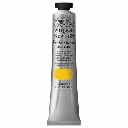 WINSOR & NEWTON / COLART 2337039 ARTISTS ACRYLIC COLOUR 200ML AZO YELLOW DEEP