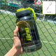 thumbnail image 1 of Botella de agua deportiva de 1 litro, gran capacidad, Fitness con hervidor degradado de escala, gimnasio, ciclismo, taza a prueba de fugas para Fitness y Camping, 1 of 5