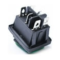 thumbnail image 4 of MasteelfCA Rocker Toggle Switch On-Off-On 6 12V DC Car Boat Automobiles Waterproof LED Latching Switches (Green Light), 4 of 8