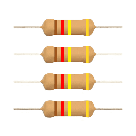 E5-Electronics Carbon Film Resistors 120k Ohm 1/4 Watt 20 Count