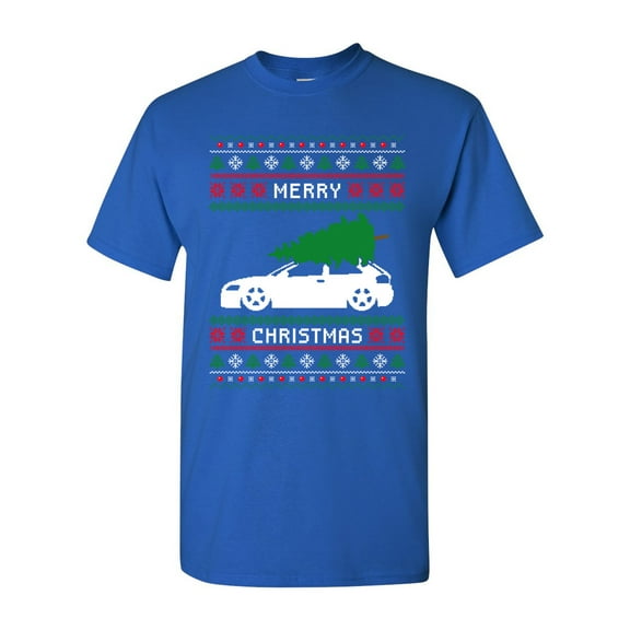 Merry Christmas Ugly Xmas Tree Funny Humor DT Adult T-Shirt Tee