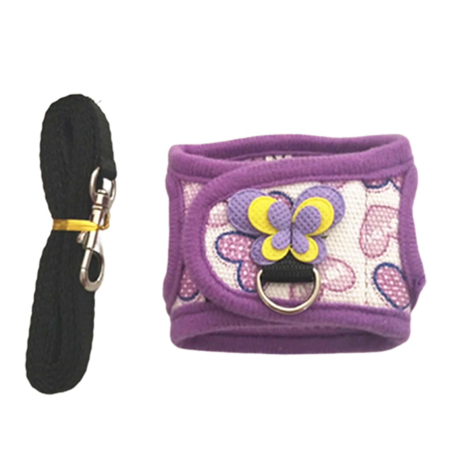 HEVIRGO Pet Harness Bowknot Decor Antibiting Polyester Guinea Pig