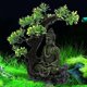 thumbnail image 5 of Estatua de budismo antiguo en paisajismo del tanque de peces Zen ornamento artesanías de simulación decoraciones de acuario entretenimiento de peces escondite decoración elegante (, 5 of 5