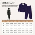 thumbnail image 3 of KLL Mathematical Symbols Print Women's Long Sleeve Pajamas with Pants Sleepwear Loungewear 2 Set-X-Large, 3 of 7