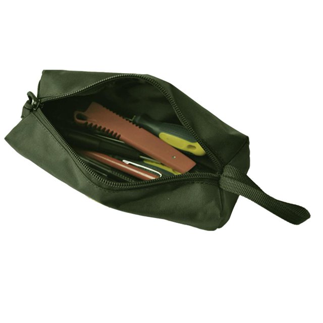 Organizador Kit de mantenimiento de bolsa de almacenamiento de herramientas de lona de kit de herramientas pequeño a prueba de agua (verde) Likrtyny Libre de BPA