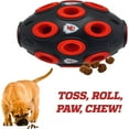 thumbnail image 4 of Pets First NFL Kansas City Chiefs Football Treat Dispensing Toy for Dogs and Cats, Rubber Ball Toy, 4 of 7