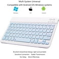 thumbnail image 3 of XIHAMA Ultra Slim Bluetooth Keyboard Portable Mini Wireless Keyboard Rechargeable for Apple iPad iPhone Samsung Tablet Cell Phone Smartphone iOS Android Windows, 3 of 7