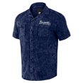 thumbnail image 2 of Men's Darius Rucker Collection by Fanatics  Navy Atlanta Braves Denim Team Color Button-Up Shirt, 2 of 3