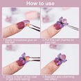 thumbnail image 3 of 3D Butterfly Nail Charms, for Nails Decor Nail Crafting Design Nail Accessories, 3 of 5