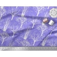 thumbnail image 2 of Soimoi Purple Poly Georgette Fabric Dry Tree Print Fabric by the Yard 52 Inch Wide, 2 of 3