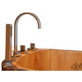 thumbnail image 6 of ALFI brand AB1148 59" Free Standing Wooden Bathtub with Chrome Tub Filler, 6 of 11