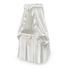 Badger Basket Majesty Baby Bassinet with Canopy - White Bedding