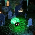 thumbnail image 4 of Gymax 5' Long Halloween Inflatable Creepy Green Black Legs Spider w/ Cobweb & LEDS, 4 of 10