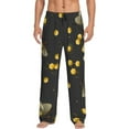 thumbnail image 2 of Goofa Bumblebee Printed Soft Pajama Pants for Men, Wide Leg Comfy Casual Lounge Yoga Pants-, 2 of 9
