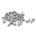 thumbnail image 2 of Uxcell M5 x 14mm Stainless Steel Button Head Socket Cap Screw Silver Tone (25-pack), 2 of 2