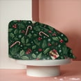 thumbnail image 5 of Wutalume Christmas Pattern Work Hat, Casual Adjustable Wash Cap for Women, Baggy Skull Cap for Nurse, Chef, or Salon, Dust Proof Beanie,Green, 5 of 6