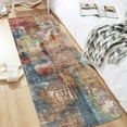 thumbnail image 2 of x Area Rug Washable Neutral Rugs for Living Room Thin Low Pile Bedroom Carpet Modern Abstract Carpet Rugs for Living Room Bedroom Entrance(/Camel), 2 of 8