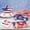 B, variant on 4th of July Patriotic Hair Bows for Girls, 4 Styles Red White Blue Glitter Star Rhinestone Hair Clips, Independence Day Accessories