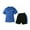 X2-Blue, variant on ATOGUTA Boy's Clothing Sets Quick Dry Short Sleeve Tee and Track Shorts Set 2 Piece Athletic Outfits White, Size 2T-9