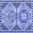 thumbnail image 1 of Ahgly Company Indoor Square Abstract Blue Modern Area Rugs, 4' Square, 1 of 4