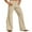 Khaki, variant on Dressy Pants for Men Stripe Wide Leg Pants Casual Button Business Suit Pants