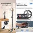 thumbnail image 3 of P02 Smart 360° Rotation Mobile Gimbal with AI Face & Gesture Tracking - Wireless Remote Control, Detachable Phone Clip, Retractable Design, 180° Flip Shooting, No App Needed, 1200mAh Battery,, 3 of 6