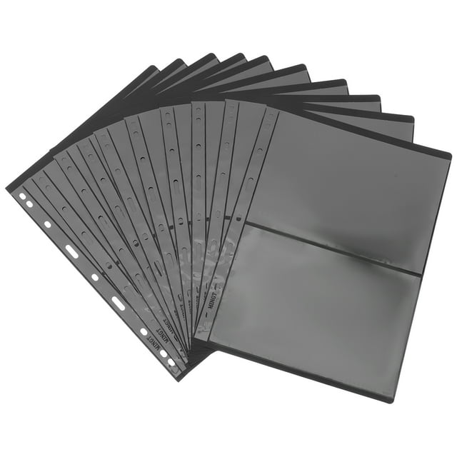 Milisten 10 Pcs Pages de Timbre Standard Pochettes de Collecte de Timbres à Feuilles Mobiles